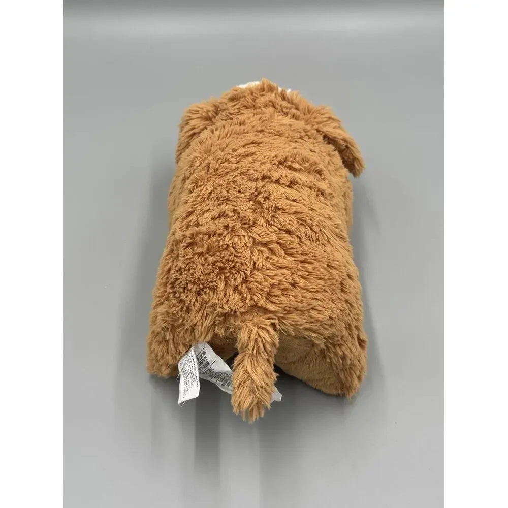 Sears Puppy Dog Brown Tan White Pillow Plush 11 Inch Stuffed Animal